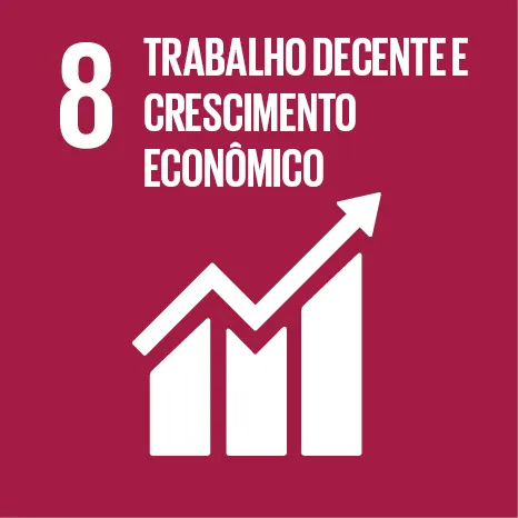 Ícone do ODS 8